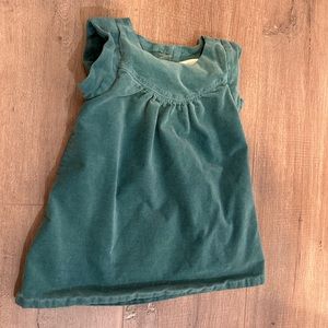 Gymboree Baby - Teal Velvet Dress with Cotton liner - Size 3-6 months